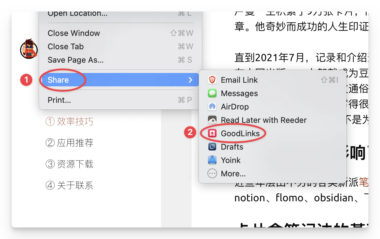 Goodlinks in Browser share button@2x
