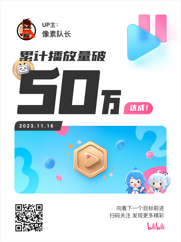 captain-pixel-500000-views - 像素队长 - 像素队长